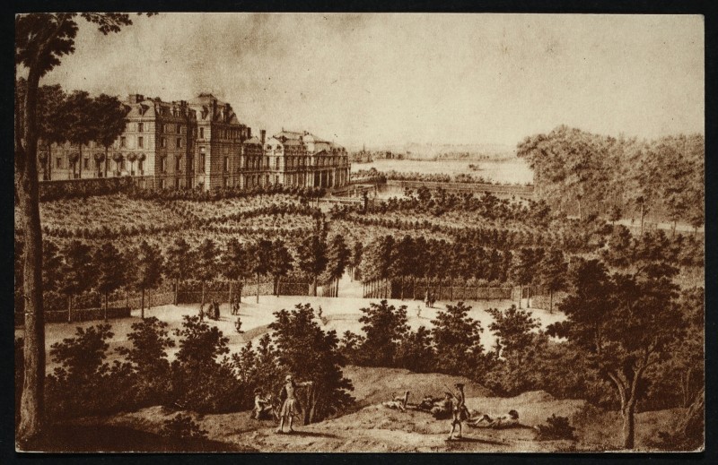 Carte postale ancienne Ruines du Palais de St-Cloud à Saint-Cloud