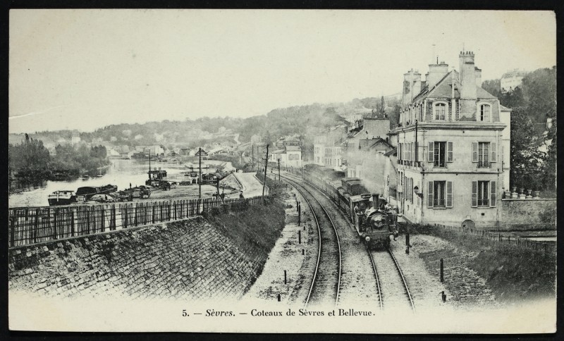 Carte postale ancienne Coteaux de Sèvres et Bellevue à Sèvres