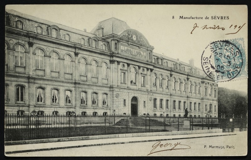 Carte postale ancienne Manufacture de Sèvres à Sèvres