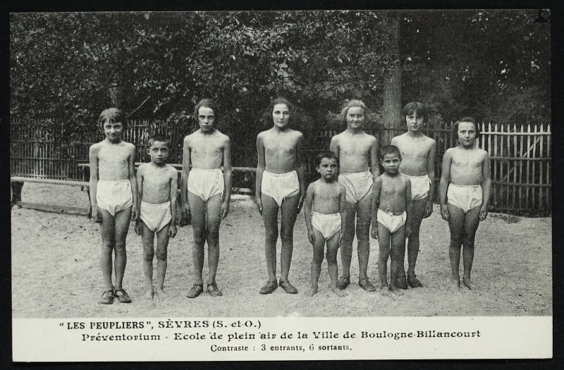 Carte postale ancienne Les Peupliers - Préventorium - Ecole de plein air de la Ville de Boulogne-Biliancourt à Sèvres