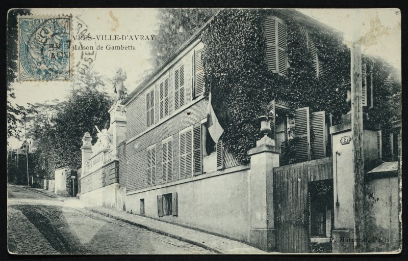Carte postale ancienne Maison de Gambetta à Sèvres