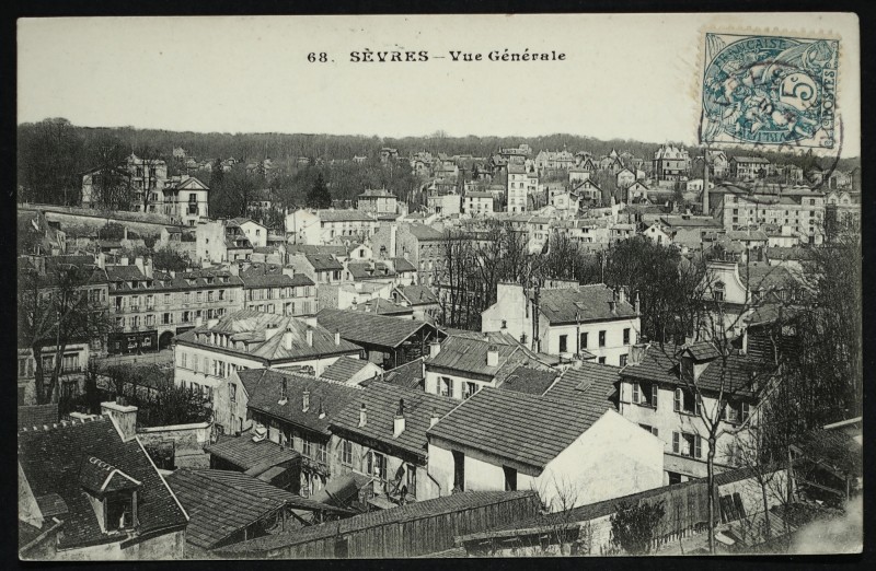 Carte postale ancienne Vue générale à Sèvres