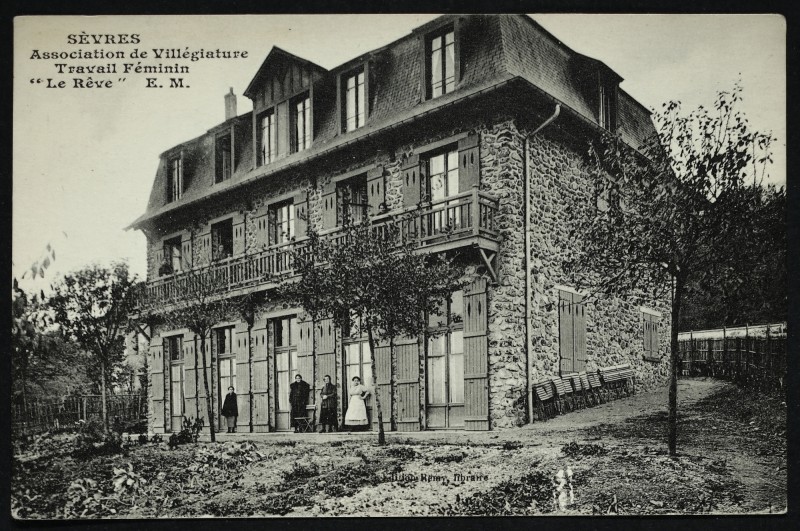 Carte postale ancienne Association de Villégiature Travail Féminin "Le Rêve" à Sèvres