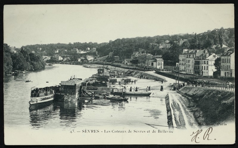 Carte postale ancienne Les Coteaux de Sèvres et de Bellevue à Sèvres