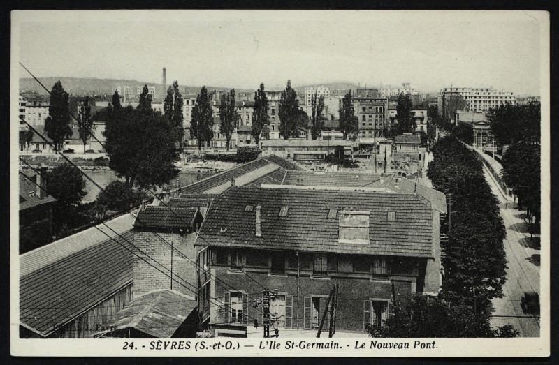Carte postale ancienne Pêche à l'Epervier à Sèvres