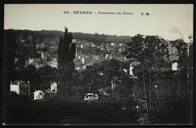 Carte postale ancienne Panorama sur Sèvres à Sèvres