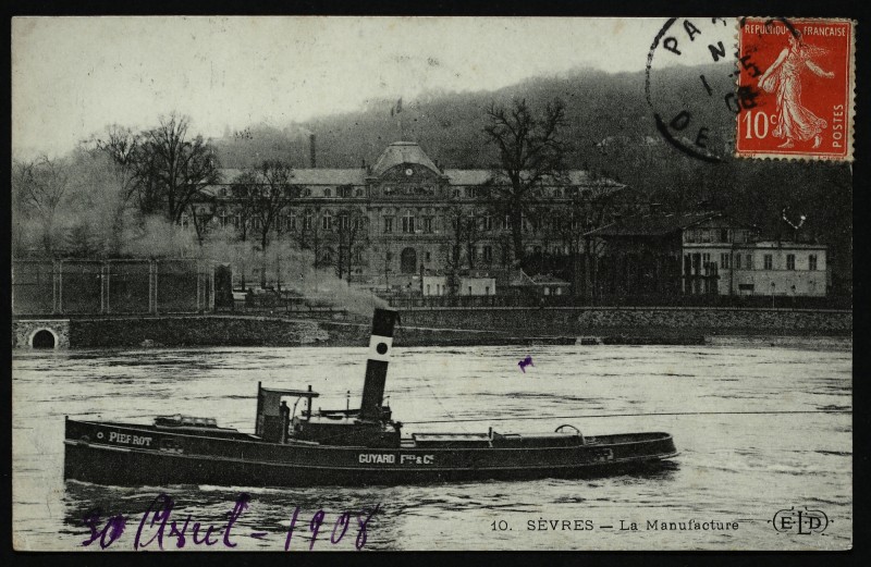 Carte postale ancienne La Manufacture à Boulogne-Billancourt
