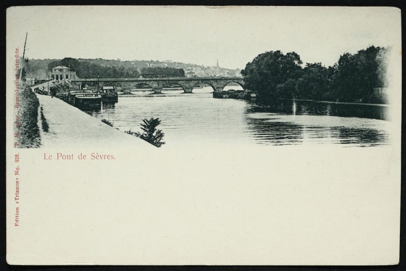 Carte postale ancienne Le Pont de Sèvres à Sèvres
