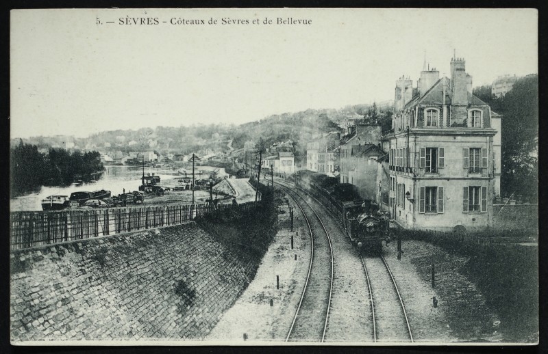 Carte postale ancienne Coteaux de Sèvres et de Bellevue à Sèvres