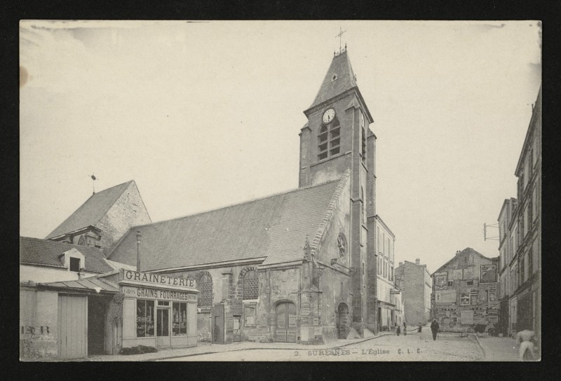 Carte postale ancienne L'Eglise à Suresnes
