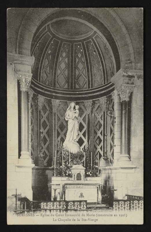 Carte postale ancienne Eglise du Coeur Immaculé de Marie - La Chapelle de la Sainte-Vierge à Suresnes