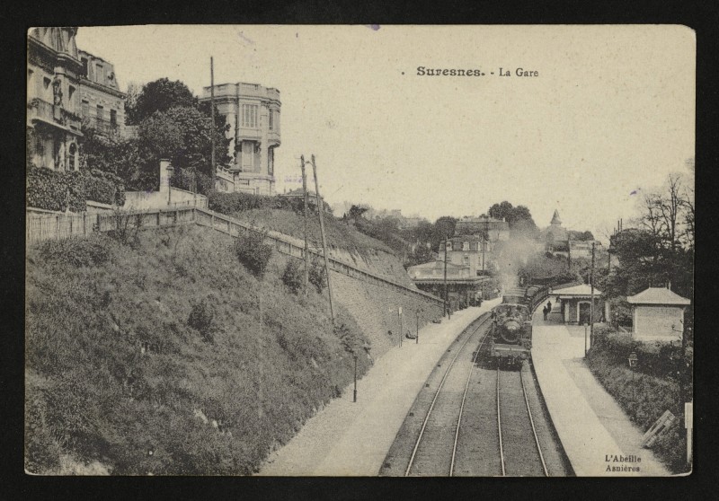 Carte postale ancienne La Gare - Les Coteaux à Suresnes