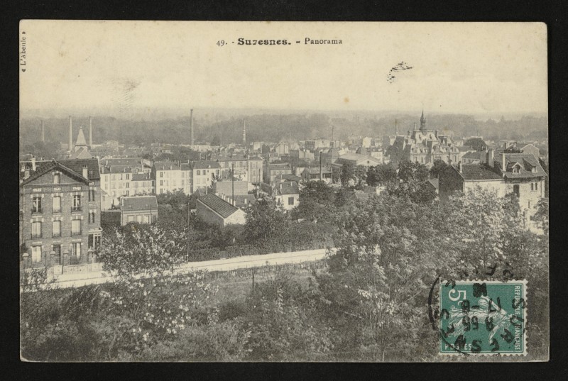 Carte postale ancienne Panorama à Suresnes