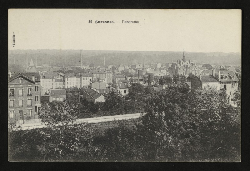 Carte postale ancienne Panorama à Suresnes