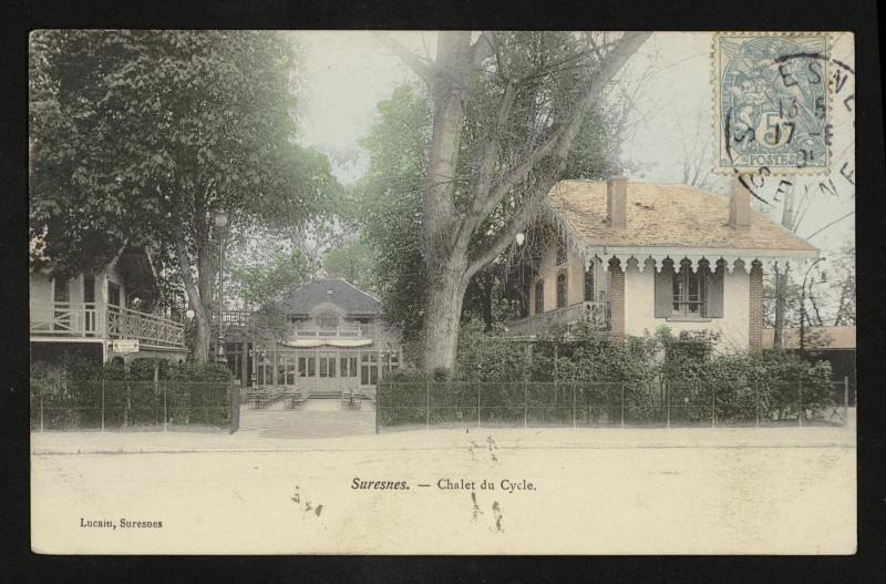 Carte postale ancienne Chalet du Cycle à Suresnes
