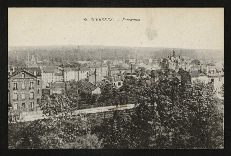 Carte postale ancienne Panorama à Suresnes