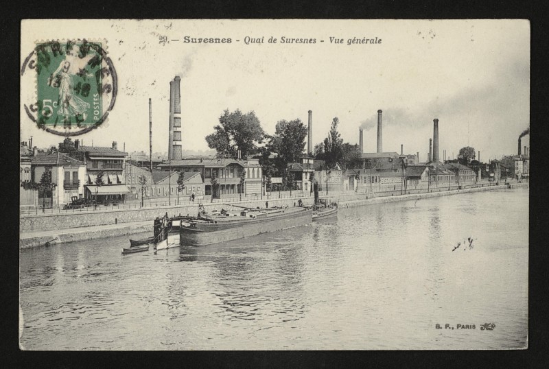 Carte postale ancienne Vue générale à Suresnes