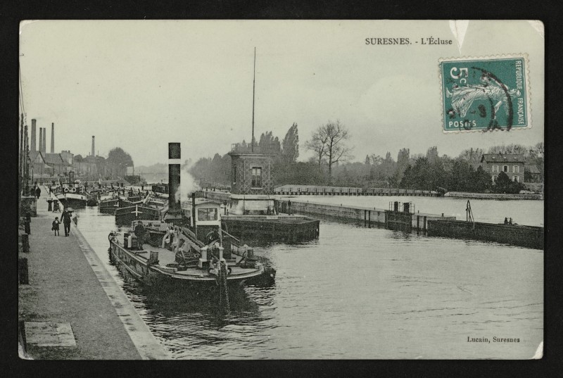 Carte postale ancienne L'Ecluse à Suresnes