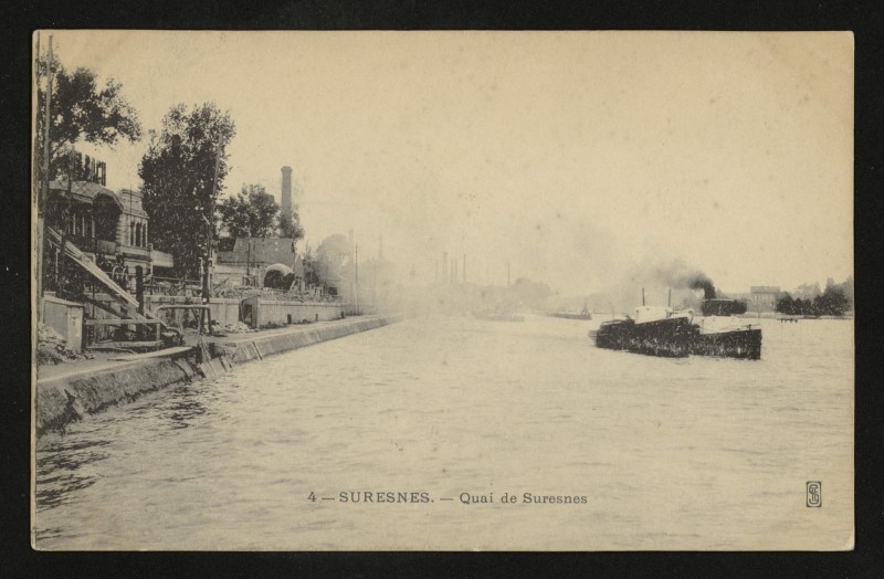 Carte postale ancienne Quai de Suresnes à Suresnes