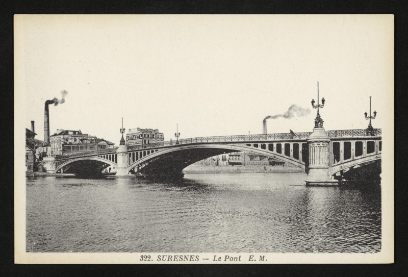 Carte postale ancienne Le Pont à Suresnes