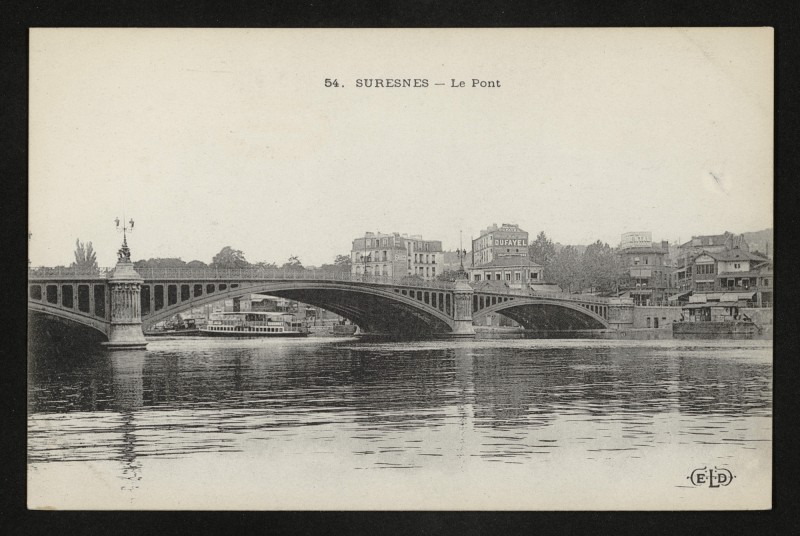 Carte postale ancienne Le Pont à Suresnes