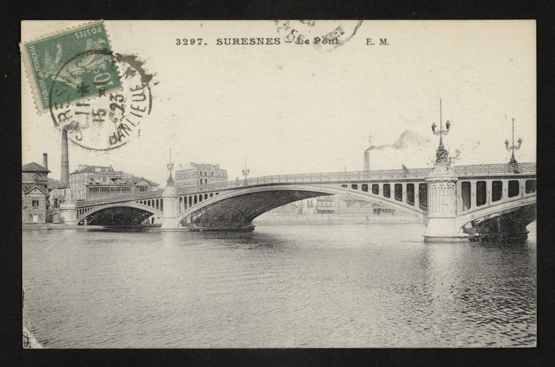Carte postale ancienne Le Pont à Suresnes