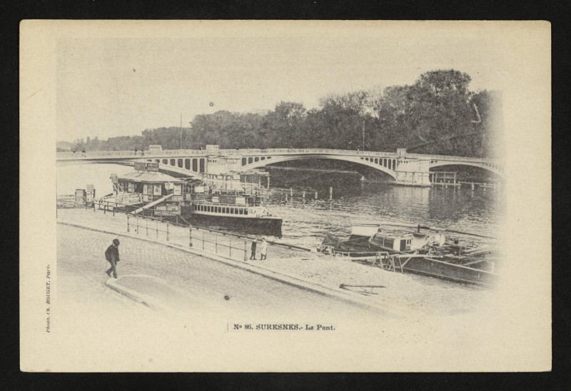 Carte postale ancienne Le Pont à Suresnes