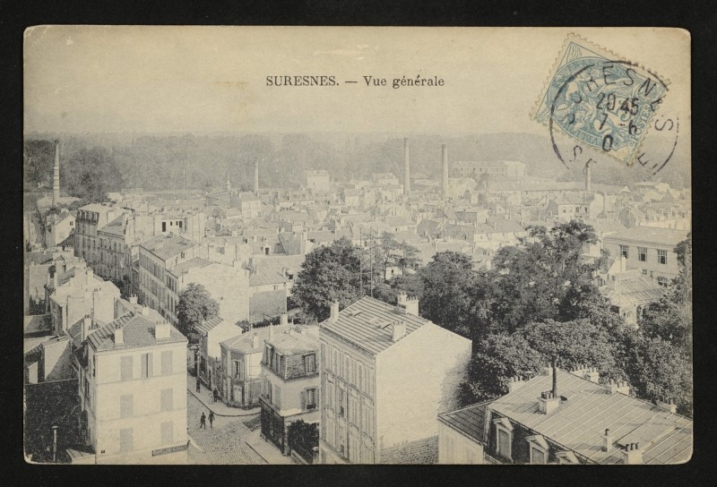 Carte postale ancienne Vue générale à Suresnes