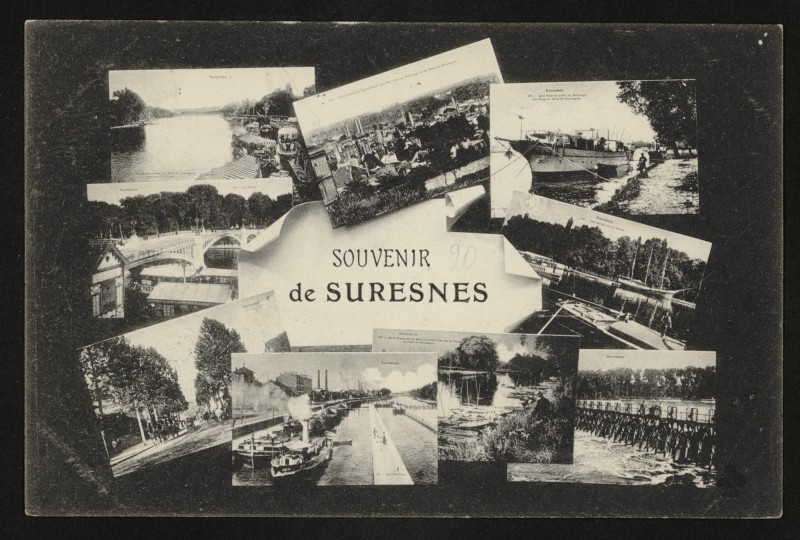 Carte postale ancienne Souvenirs de Suresnes à Suresnes