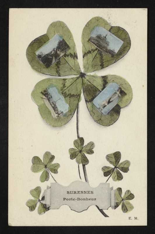 Carte postale ancienne Suresnes Porte-Bonheur à Suresnes