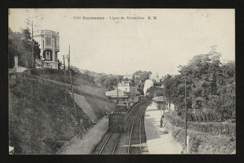 Carte postale ancienne Ligne de Versailles à Suresnes