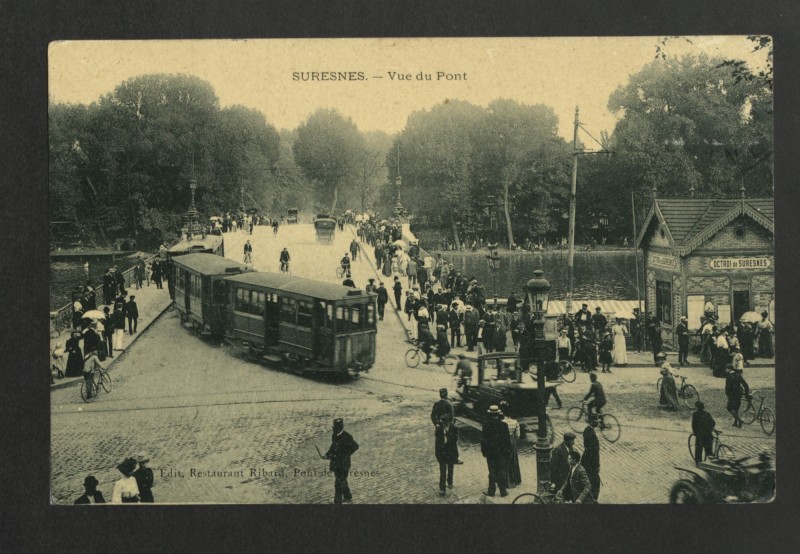 Carte postale ancienne Vue du Pont à Suresnes