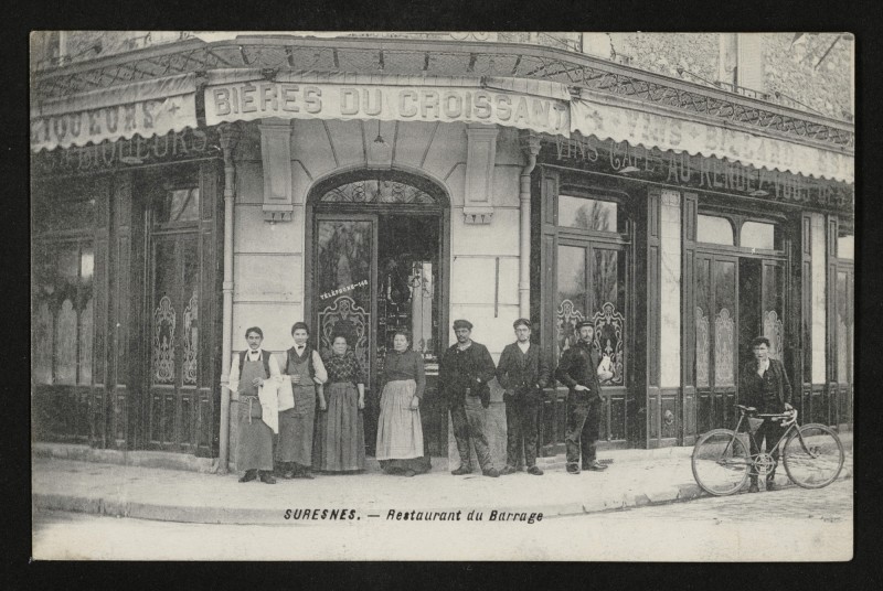 Carte postale ancienne Restaurant du Barrage à Suresnes