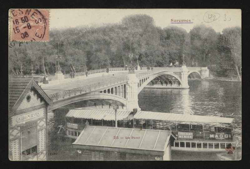 Carte postale ancienne Le Pont à Suresnes