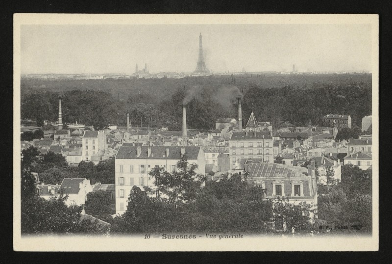 Carte postale ancienne Vue générale à Suresnes