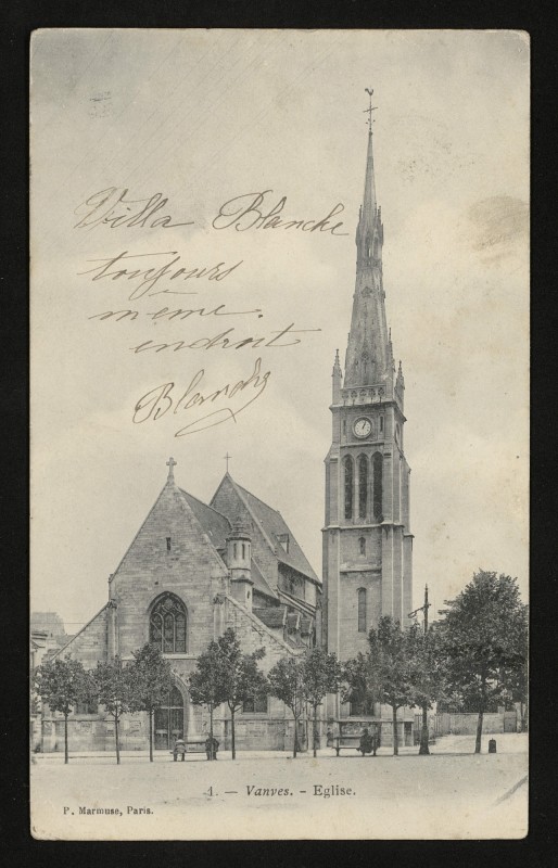 Carte postale ancienne L'Eglise à Vanves
