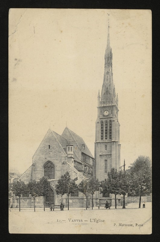 Carte postale ancienne L'Eglise à Vanves