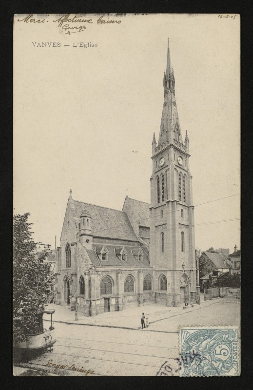 Carte postale ancienne L'Eglise à Vanves