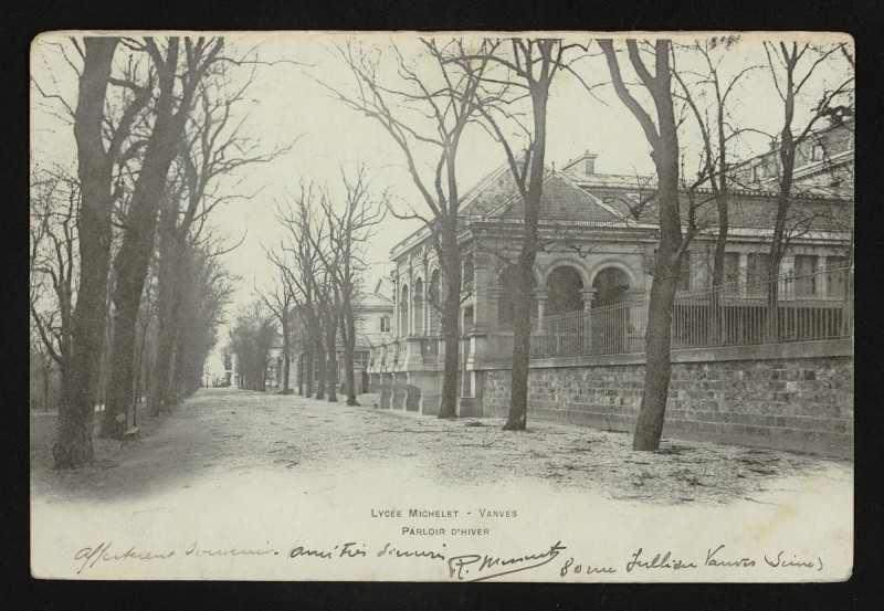 Carte postale ancienne Lycée Michelet - Parloir à Vanves