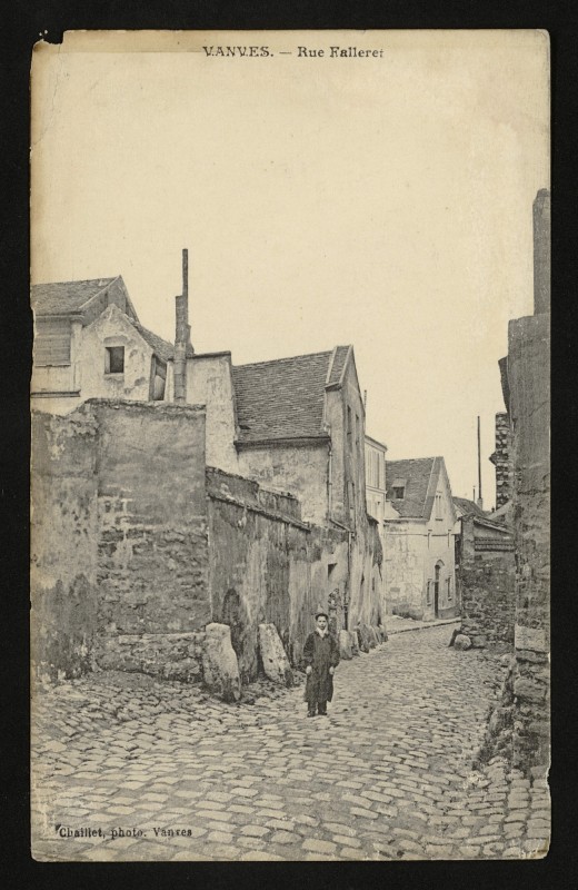 Carte postale ancienne Rue Falleret à Vanves