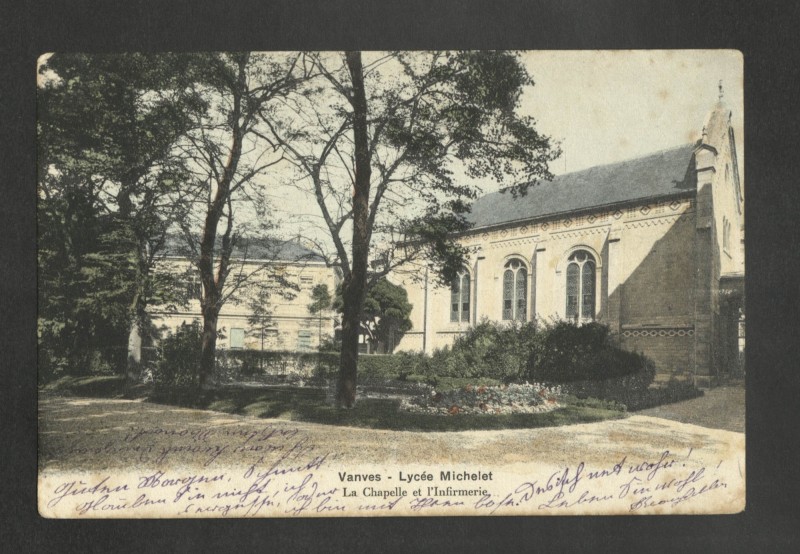 Carte postale ancienne Lycée Michelet - La Chapelle et l'Infirmerie à Vanves