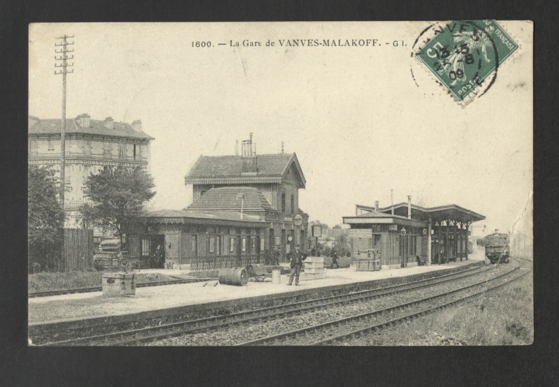 Carte postale ancienne La Gare de Vanves-Malakoff à Malakoff