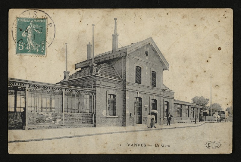 Carte postale ancienne La Gare à Malakoff