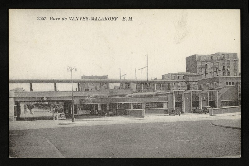 Carte postale ancienne Gare de Vanves-Malakoff à Malakoff