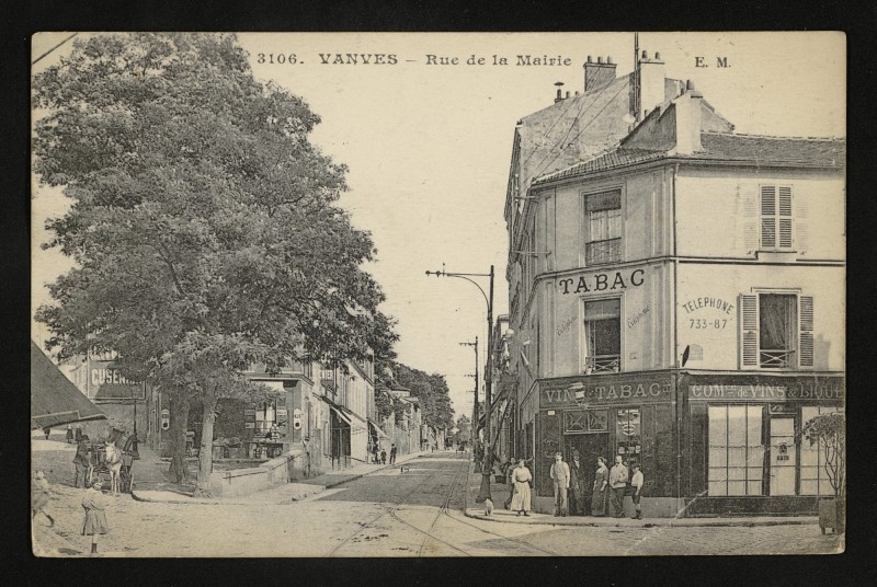 Carte postale ancienne Rue de la Mairie à Vanves
