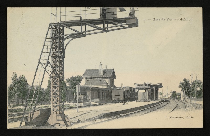 Carte postale ancienne Gare de Vanves-Malakoff à Malakoff