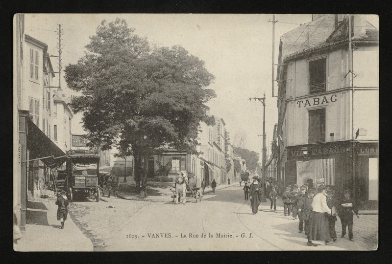 Carte postale ancienne La Rue de la Mairie à Vanves