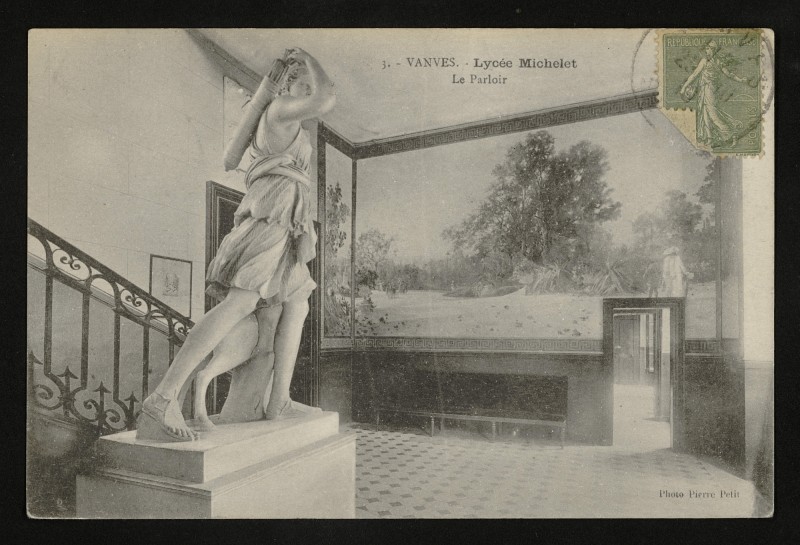 Carte postale ancienne Lycée Michelet - Le Parloir à Vanves