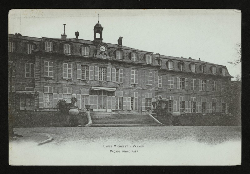 Carte postale ancienne Lycée Michelet - Façade principale à Vanves