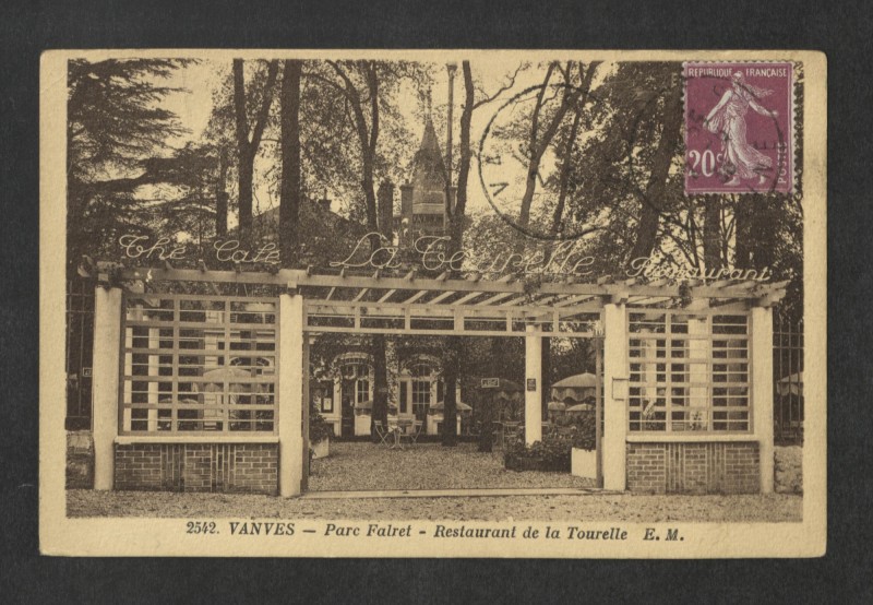 Carte postale ancienne Parc Falret - Restaurant de la Tourelle à Vanves